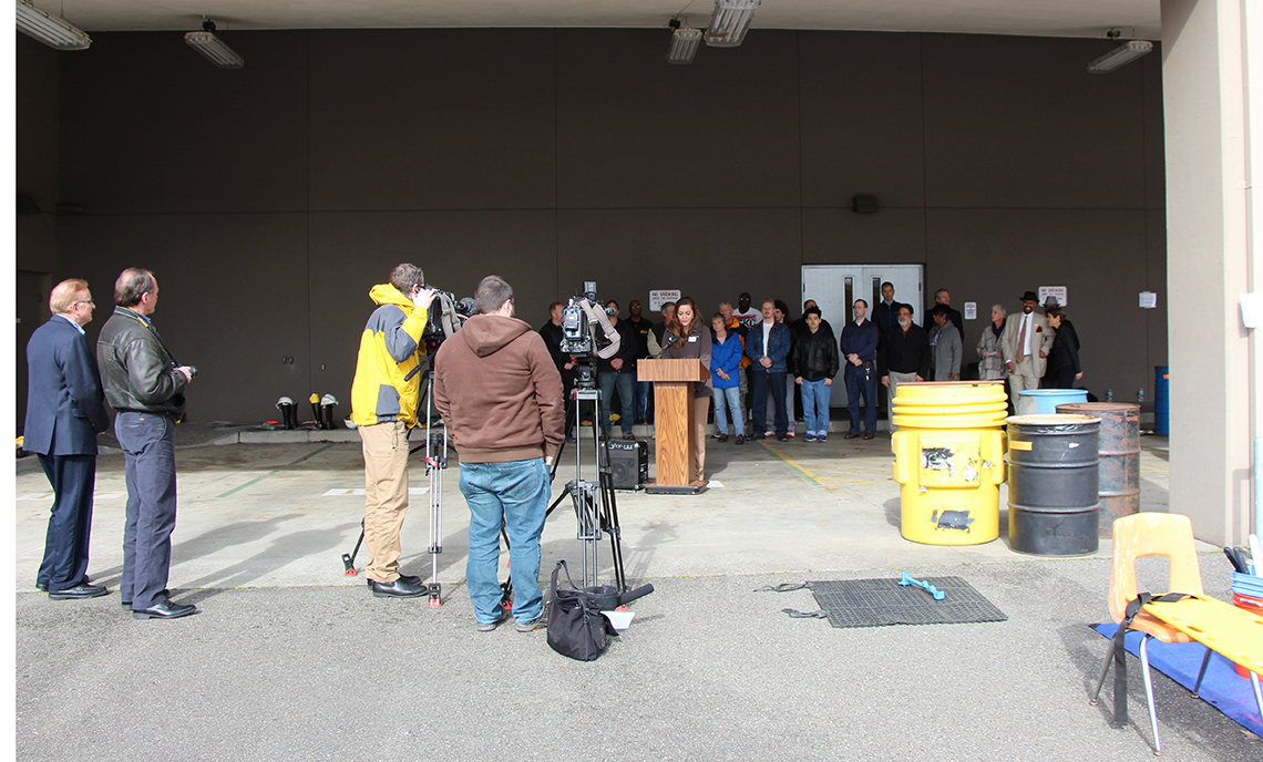 Clover Park Technical College hosted a media event to raise awareness of a grant-funded environmental remediation course Friday, Feb. 24, at the CPTC Lakewood Campus.