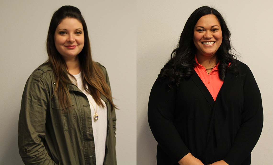 CPTC students Jessica Bracken (left) and AnneMarie Mafi (right) will be recognized as All-Washington Academic Team honorees at a March 23 ceremony.