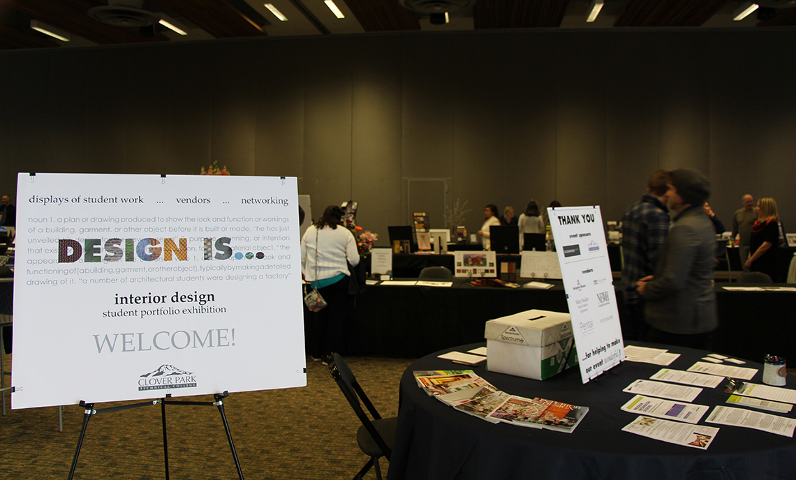 The CPTC Interior Design program hosted its Winter Student Portfolio Exhibition titled "Design Is..." Friday, March 17, at the McGavick Conference Center.