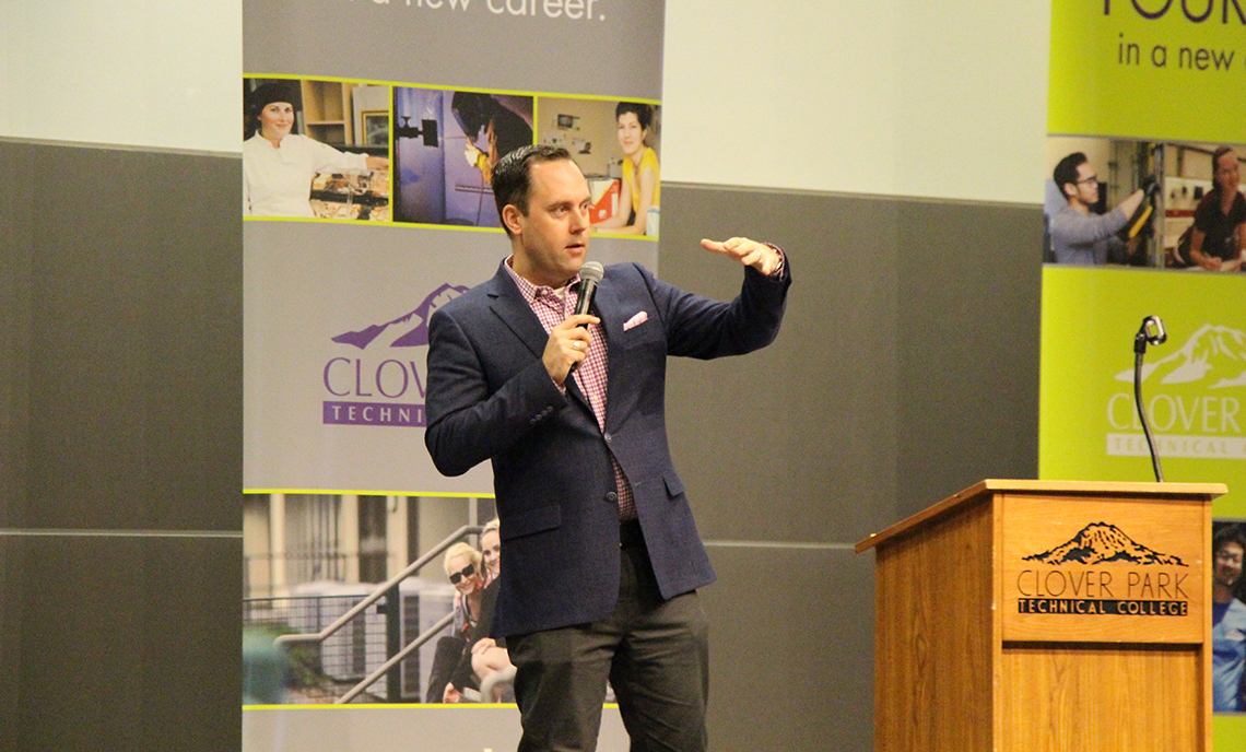 Award-winning journalist Chris Daniels served as emcee for the 11th Annual CPTC Foundation Scholarship Banquet in April.