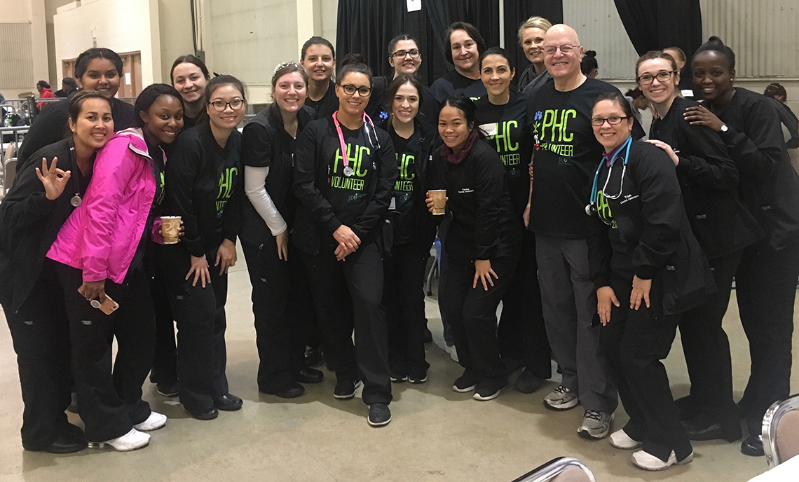 CPTC Dental Assistant students continued a decade-long partnership by serving at the Project Homeless Connect event at the Tacoma Dome in October.
