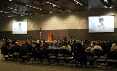 Nearly 200 students, staff, faculty and community members attended the screening and discussion of "Crazywise" at CPTC's Lakewood Campus on March 14.