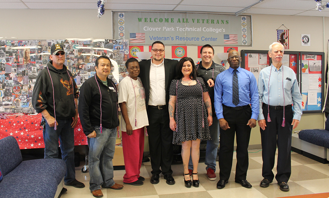 CPTC's Veterans Resource Center hosted the annual Honor Cord Ceremony on Tuesday, June 5, 2018. All graduating veterans in attendance received honorary coins and cords to wear during CPTC's commencement ceremony.