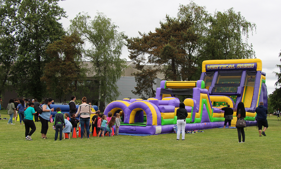 CPTC students, staff, faculty, friends and family joined the festivities for the annual Spring Fest, which featured an inflatable obstacle course.