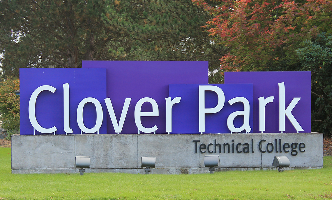 Clover Park Technical College sign