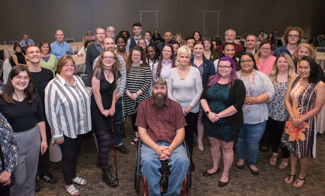attendees and awardees from the 2019 Student Awards Ceremony