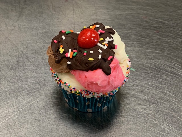 Decorated cupcake