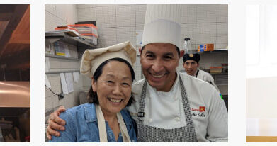 Chef Tomoko live from Osaka, Chef Nacho live from Peru, and/or Chef Ana live from Portugal